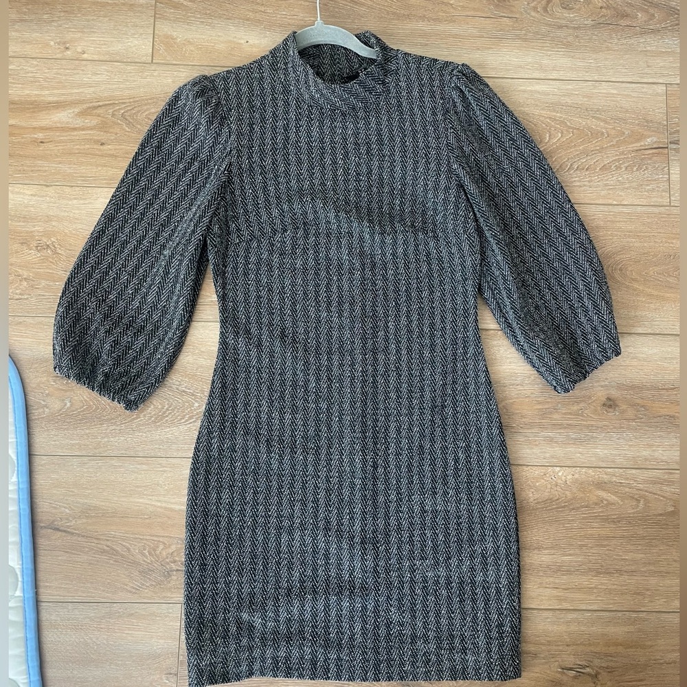Houndstooth fall mini dress size xs